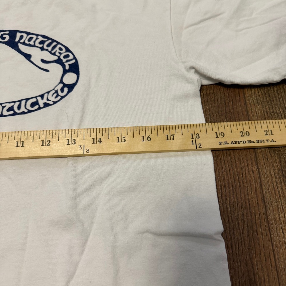 Anvil Something Natural Nantucket T-Shirt Mens Small White - Picture 6 of 13
